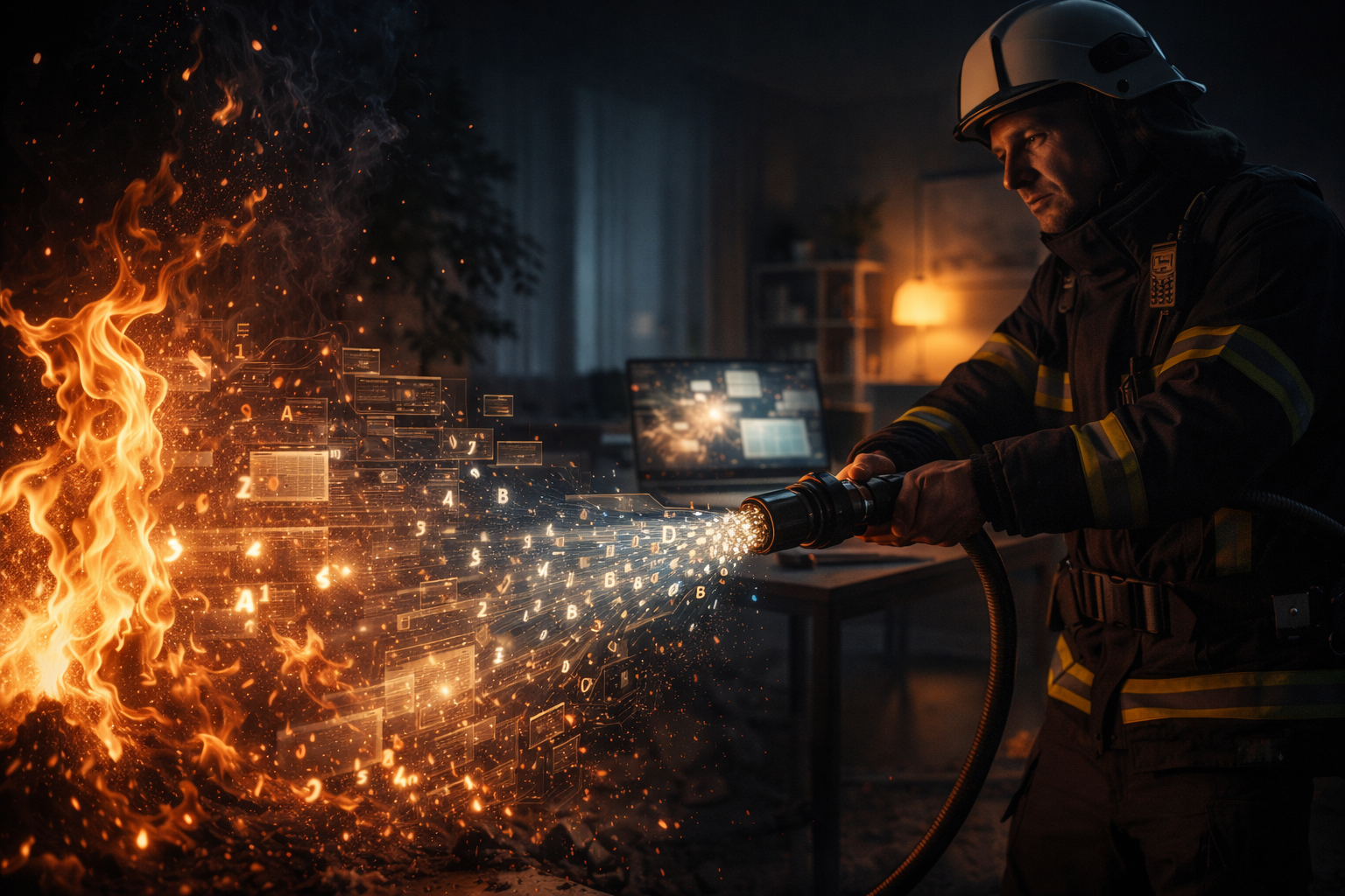 Slukking av brann med KI